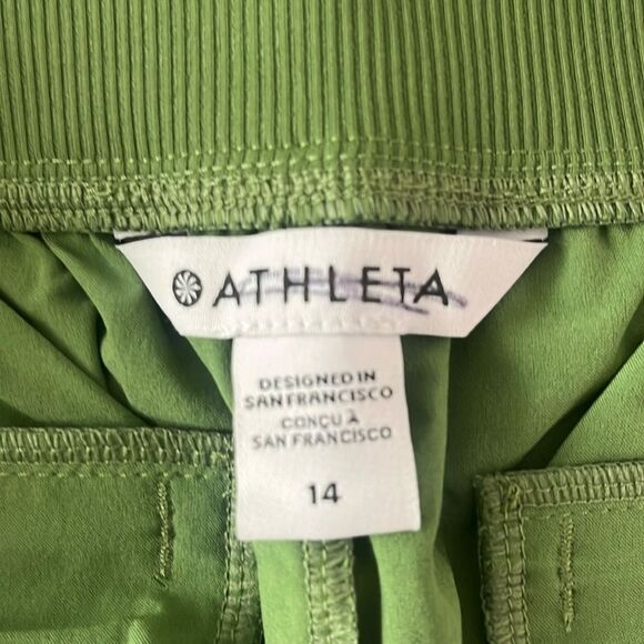NWOT Athleta Women's 14 Brooklyn Ankle Jogger Pants Vineyard Green - Picture 7 of 10